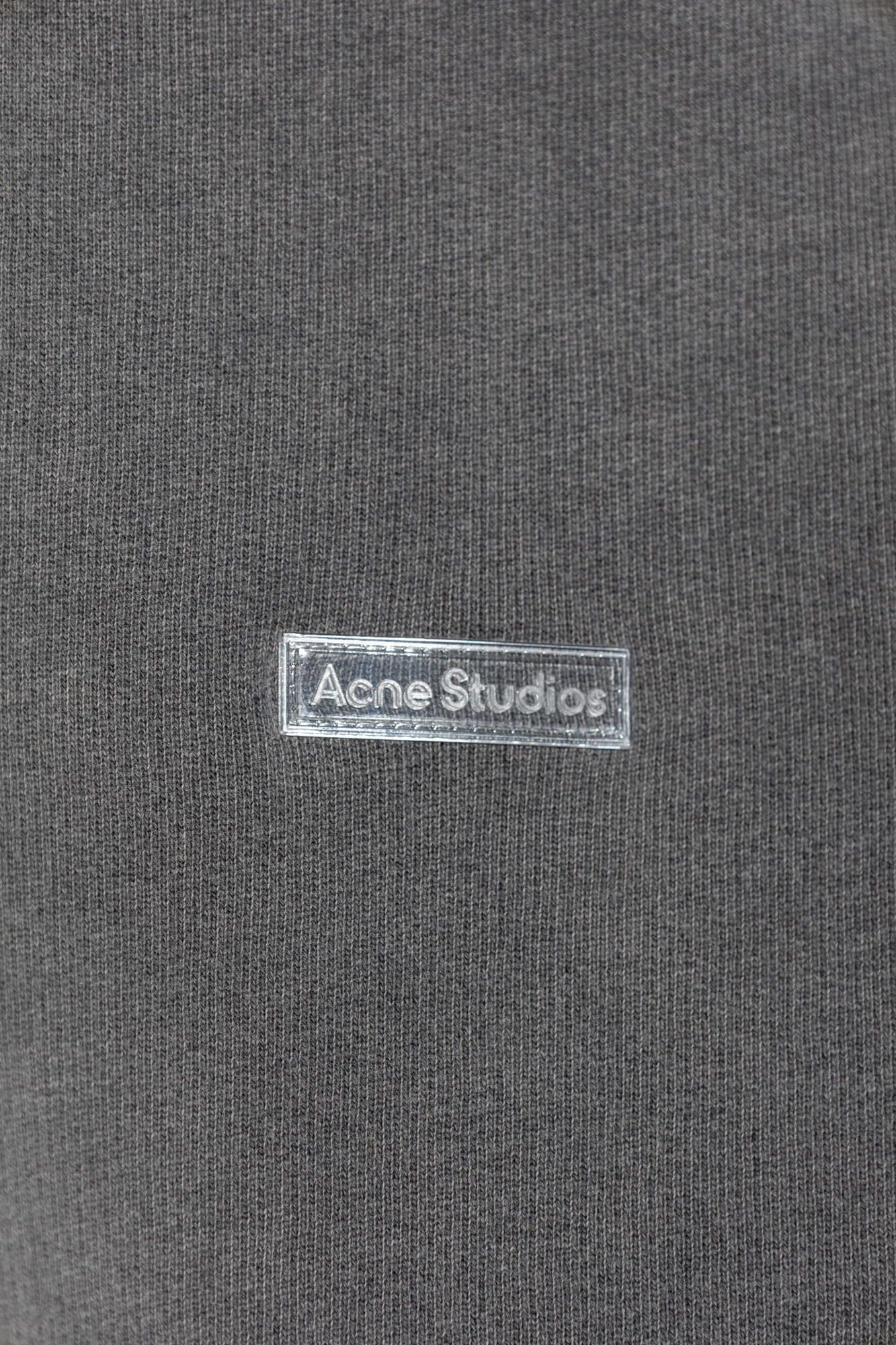 Grey Hoodie with logo patch Acne Studios - Vitkac Canada